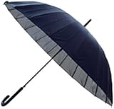 waterfront(ウォーターフロント) 長傘 ジャンプ 20K Bジャンプ裏シルバー ネイビー H20-1L55-UJ-1T waterfront(ウォーターフロント) 長傘 ジャンプ 20K Bジャンプ裏シルバー ネイビー H20-1L55-UJ-1T